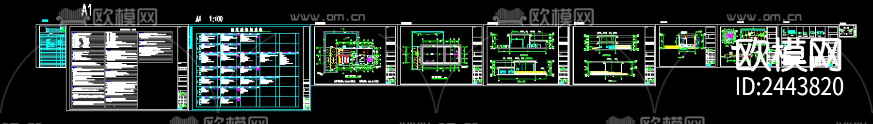 垃圾转运站cad施工图下载（渲染图1）