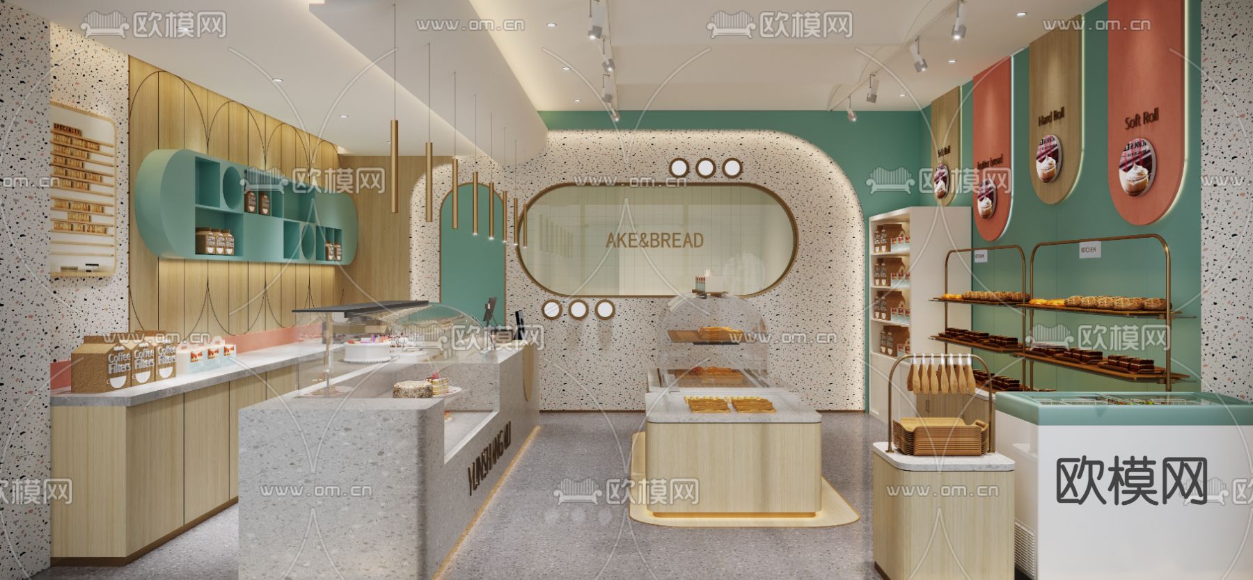 北欧面包店免费3d模型下载