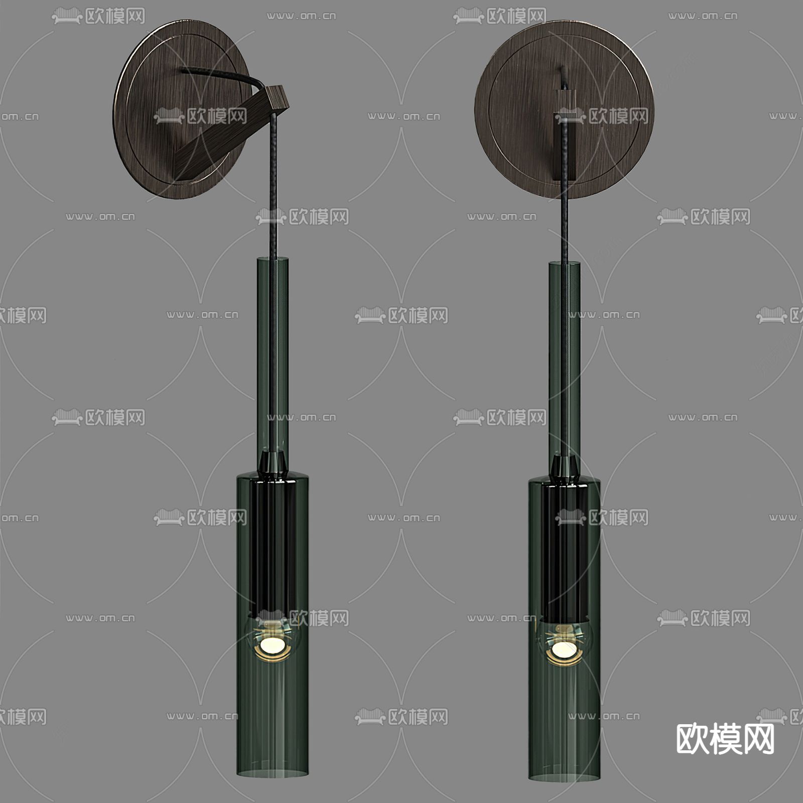 现代壁灯su模型