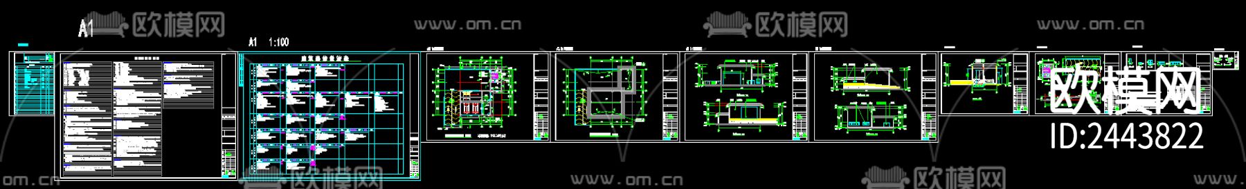 垃圾转运站cad施工图下载（渲染图3）