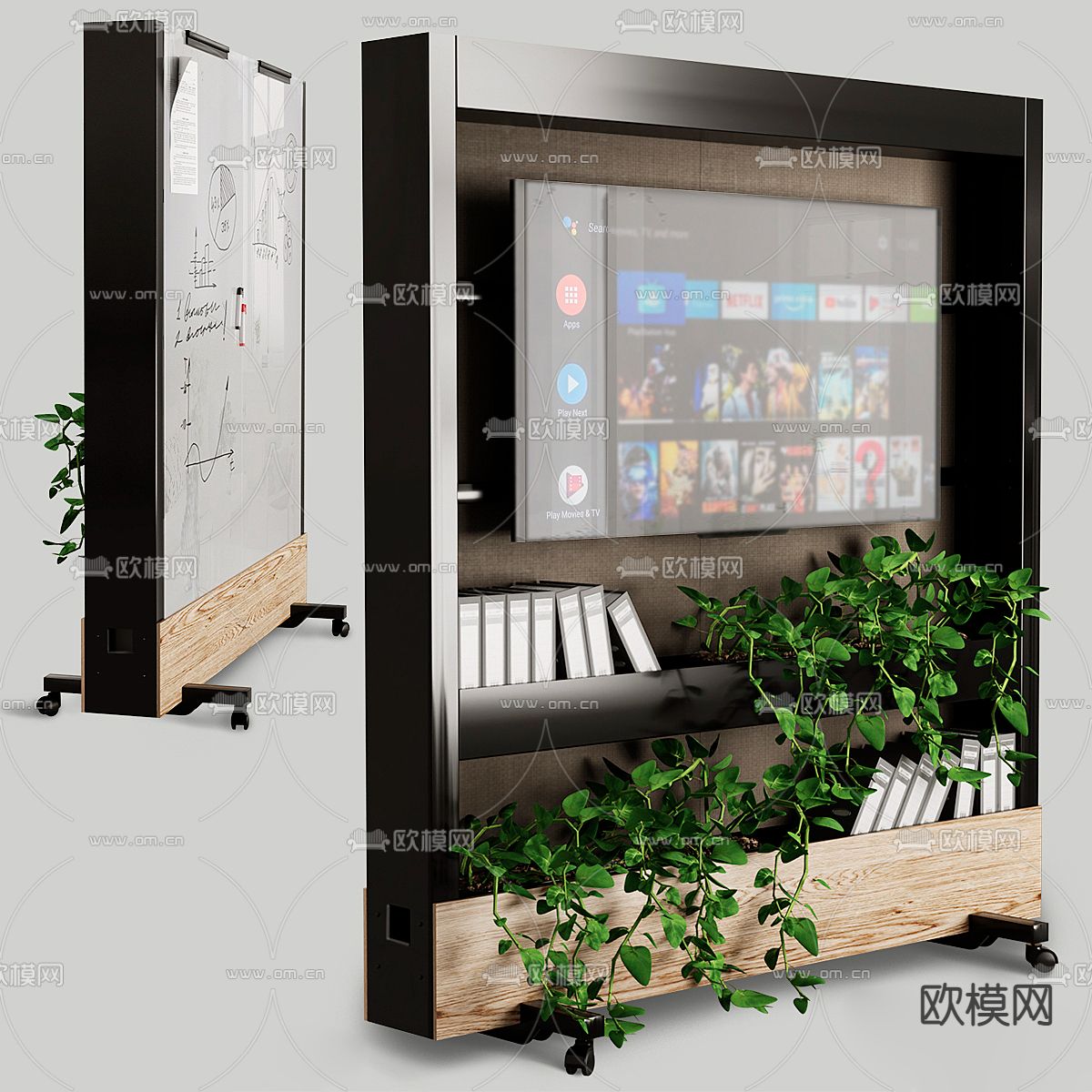 现代移动手写板su模型下载（渲染图1）