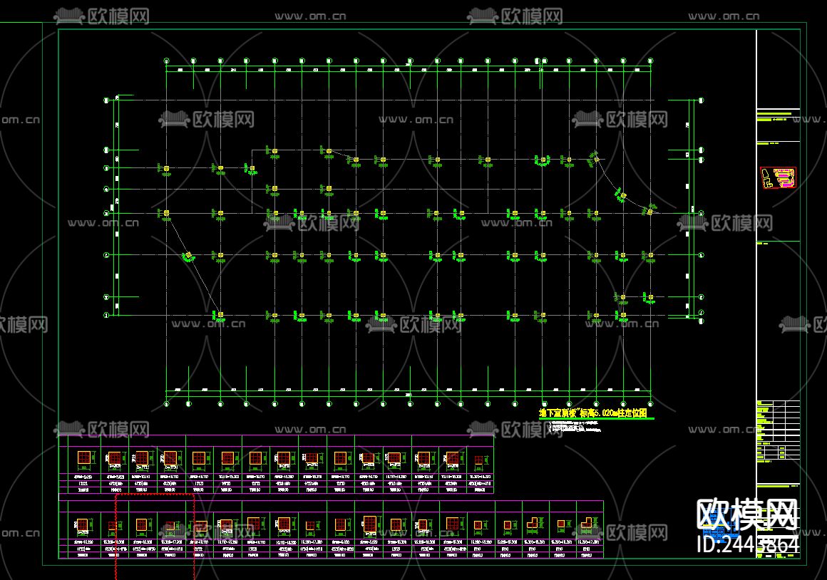 农贸批发市场cad施工图下载（渲染图6）