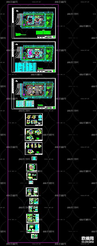 垃圾填埋厂渗滤液cad施工图下载（渲染图2）