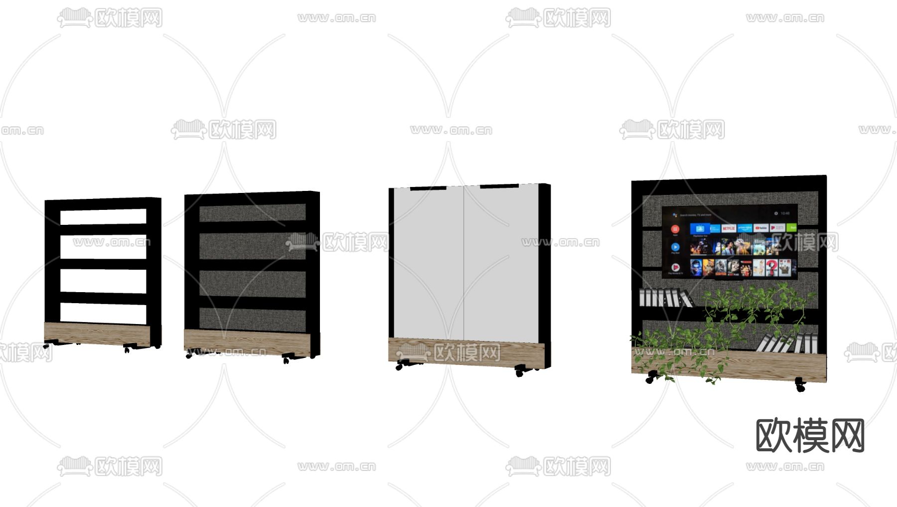 现代移动手写板su模型下载（渲染图2）