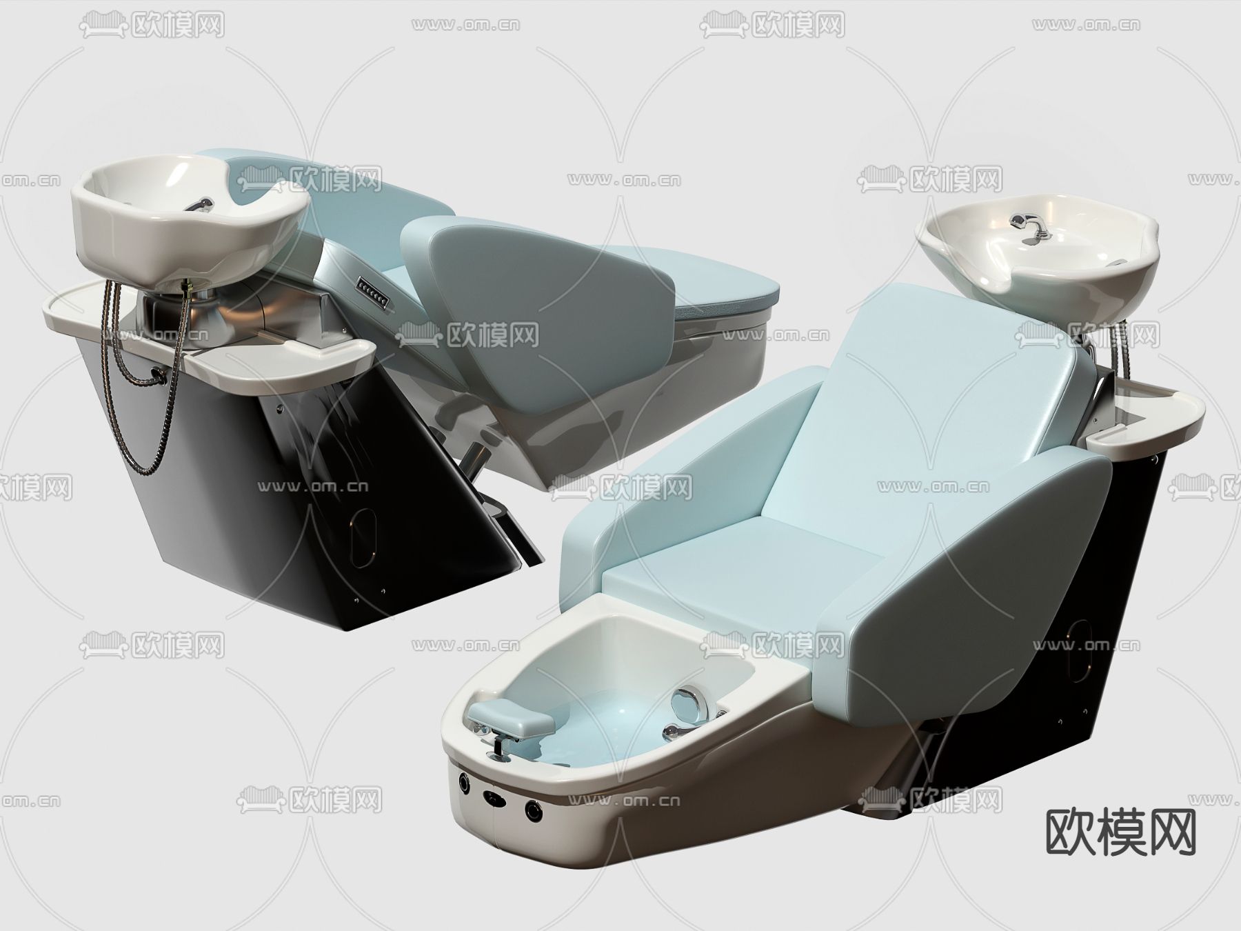 现代足浴按摩椅su模型下载