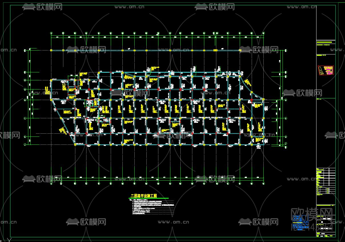 农贸批发市场cad施工图下载（渲染图5）