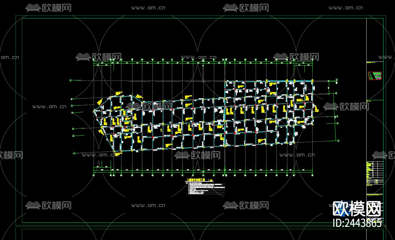 农贸批发市场cad施工图下载（渲染图5）