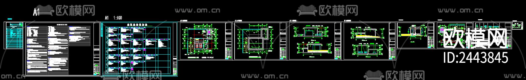 垃圾转运小站cad施工图下载（渲染图1）
