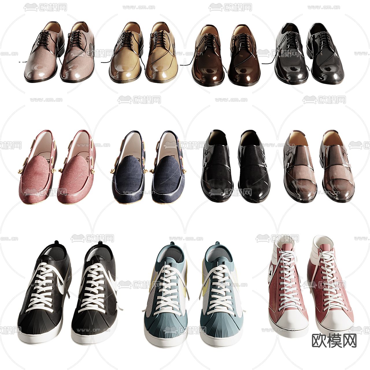 鞋子 运动鞋 布鞋 单鞋su模型下载（渲染图1）