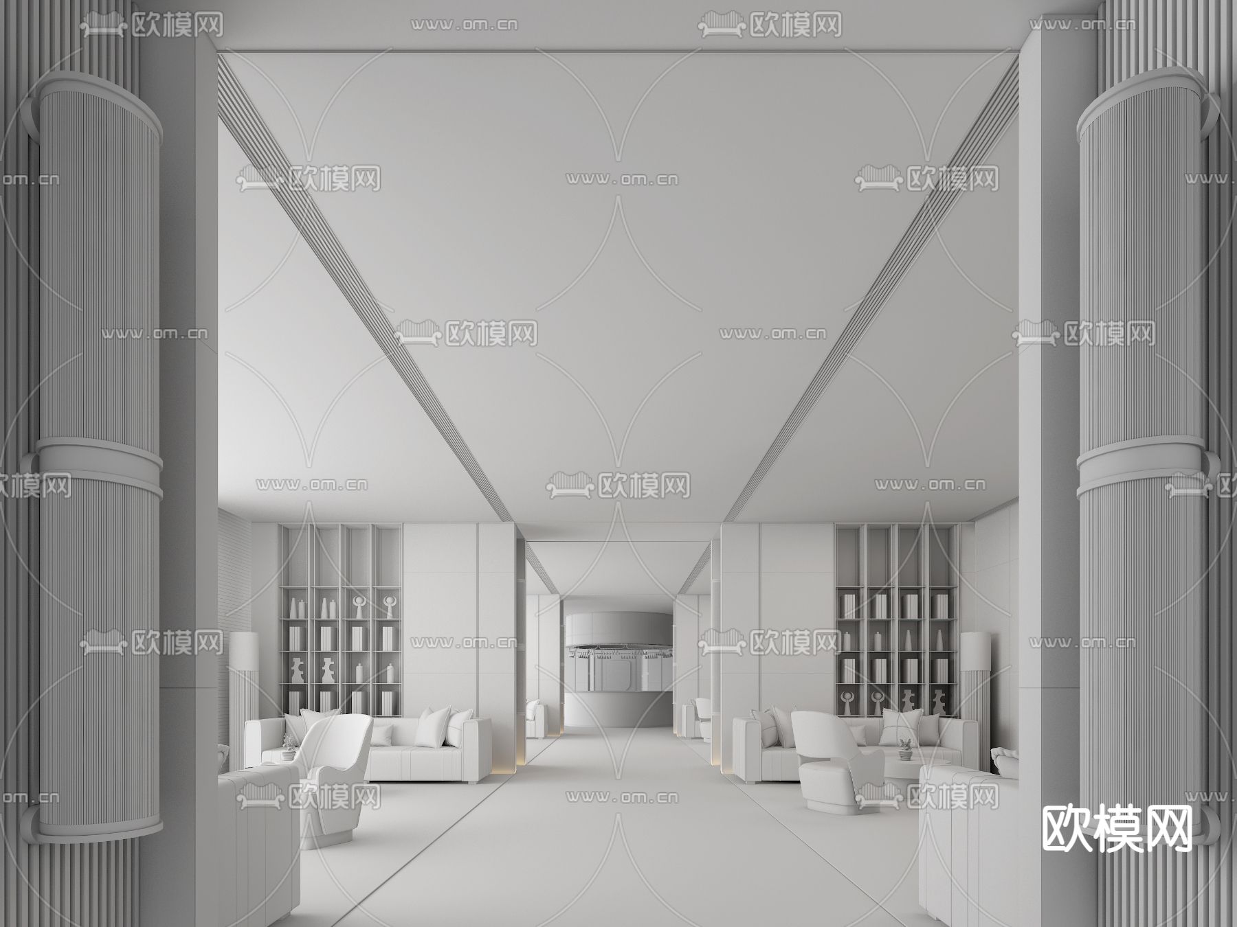 飞视设计 常州保利大都汇售楼处3d模型