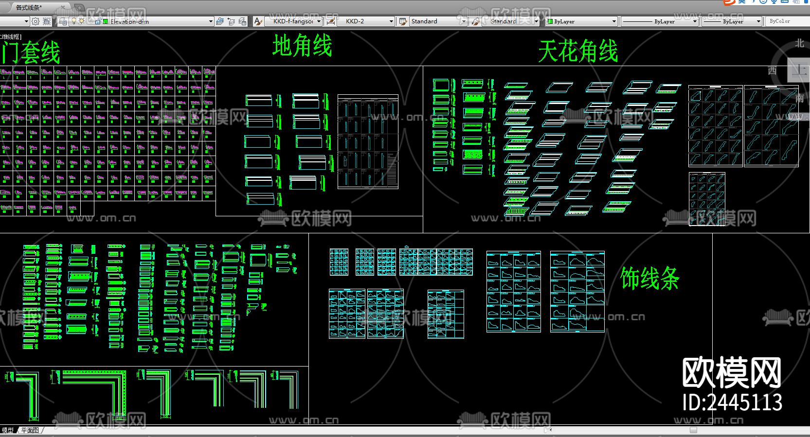 各式线条CAD施工图下载