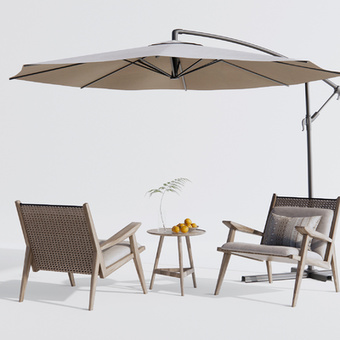 现代户外椅3d模型