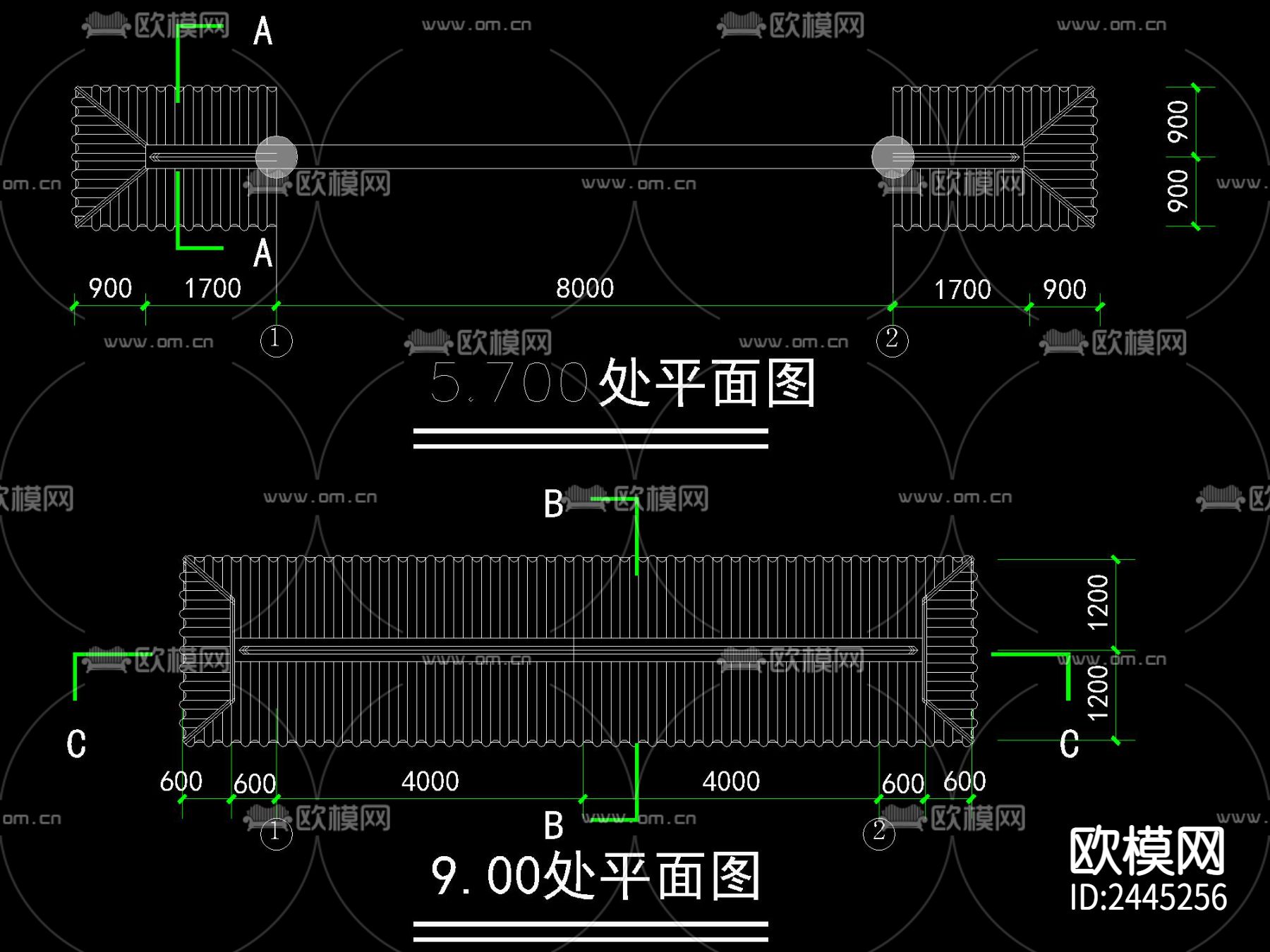 中式 状元坊 牌坊 详图下载（渲染图1）