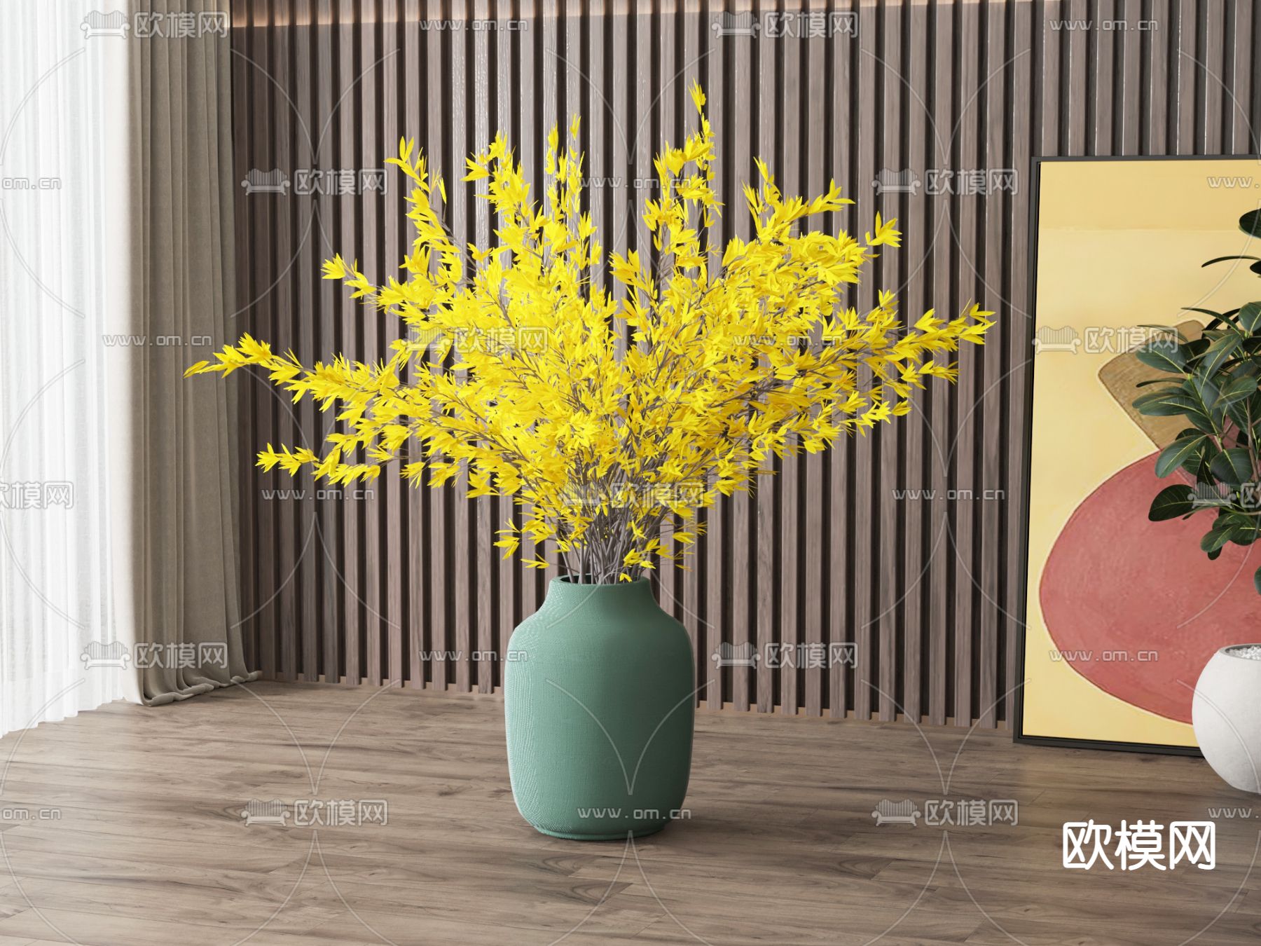 插花 花瓶花艺3d模型