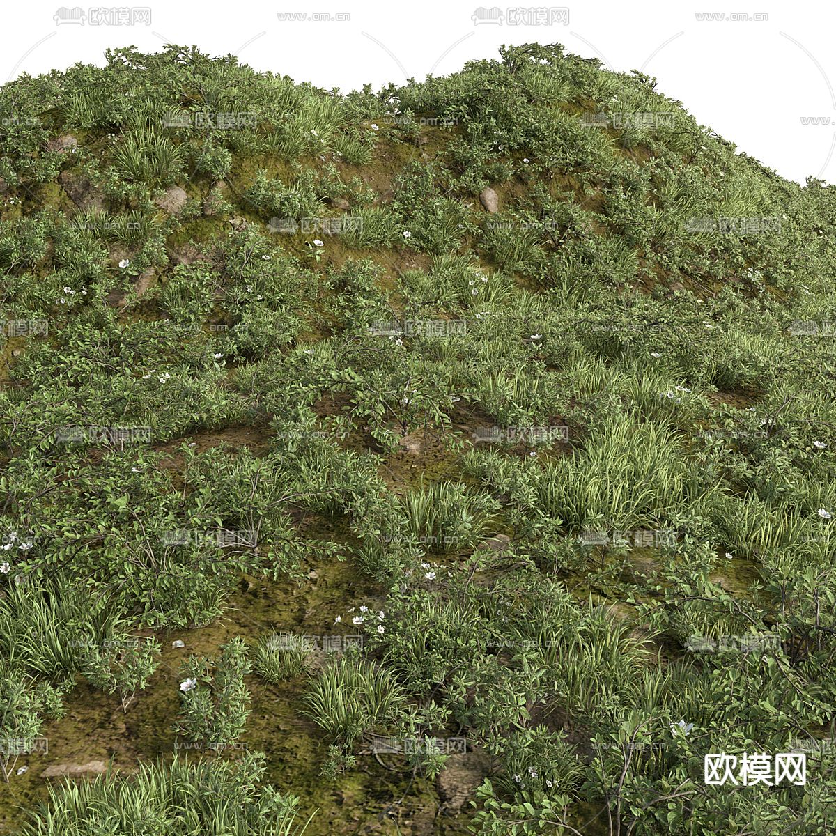 现代草坪 草地3d模型下载_ID12272063_3dmax免费模型-欧模网
