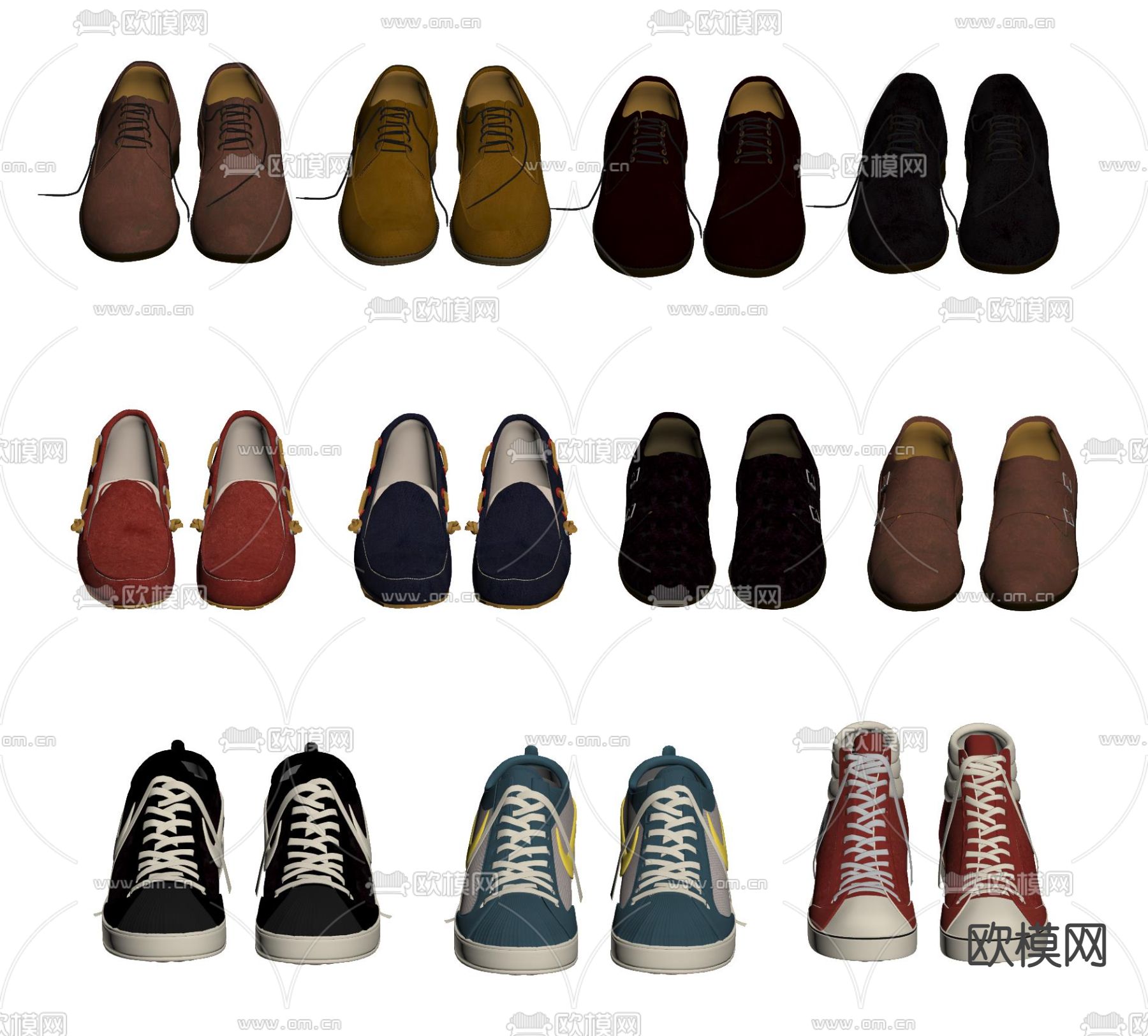 鞋子 运动鞋 布鞋 单鞋su模型下载（渲染图2）