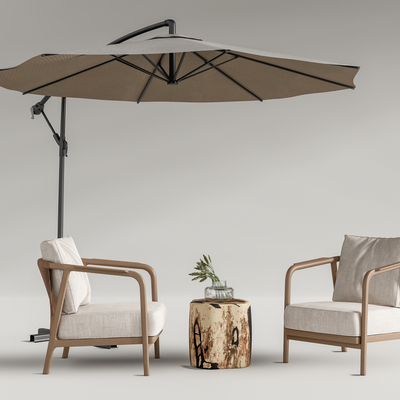  现代户外椅su模型 