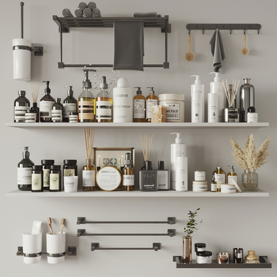  洗浴用品su模型 