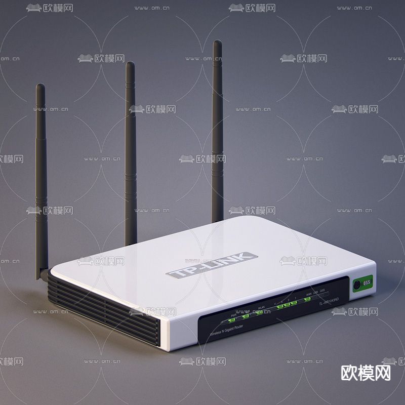 现代路由器免费3d模型下载