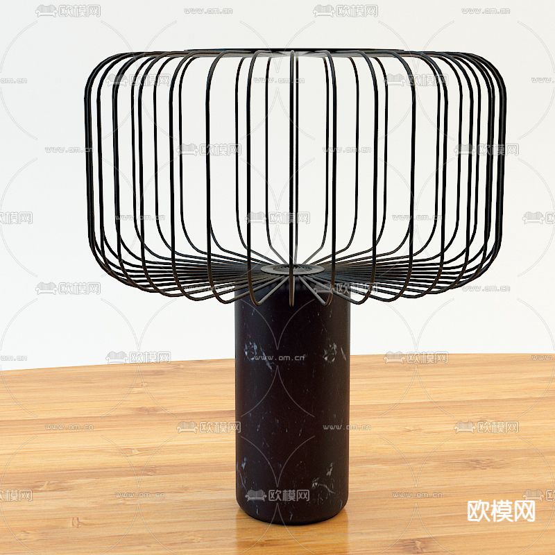 现代极简创意艺术台灯免费3d模型下载
