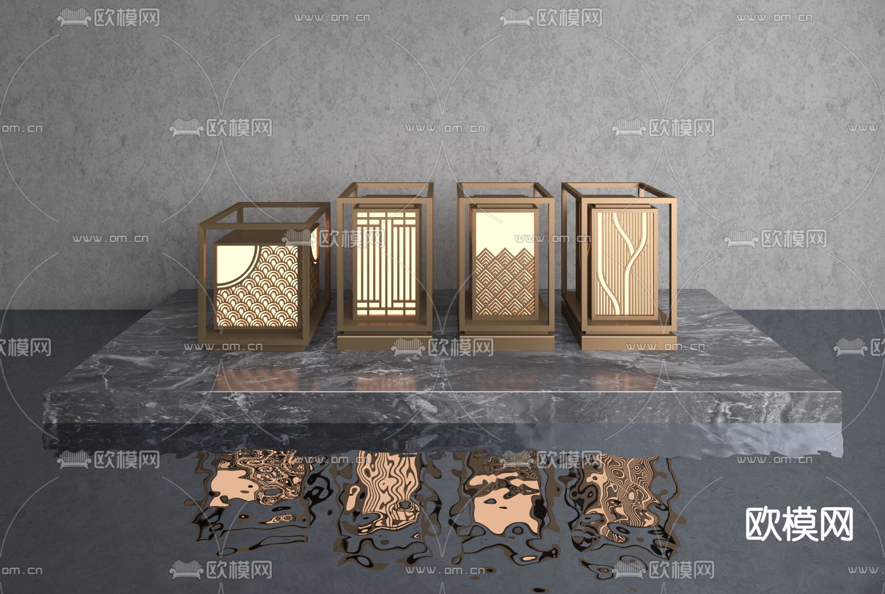 户外灯 景观灯 草坪灯3d模型下载