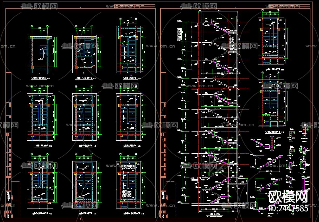某十五层酒店CAD施工图下载（渲染图4）
