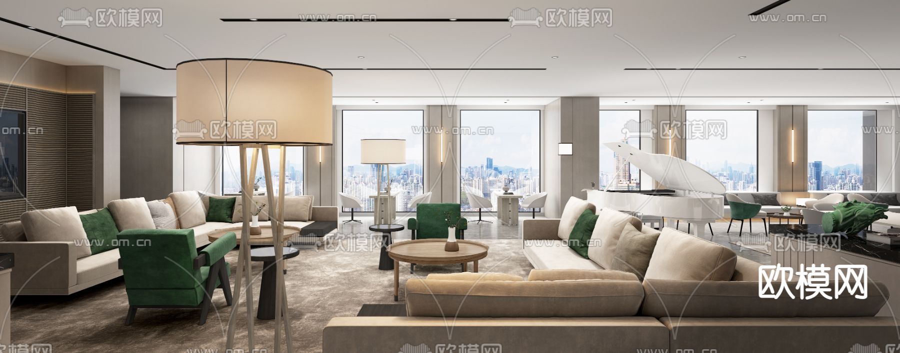 琚宾设计 平安臻颐年康养展厅su模型下载_ID12274541_sketchup模型下载-欧模网
