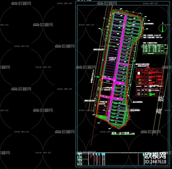 一層大棚初步設(shè)計(jì)建筑CAD施工圖下載(渲染圖2)