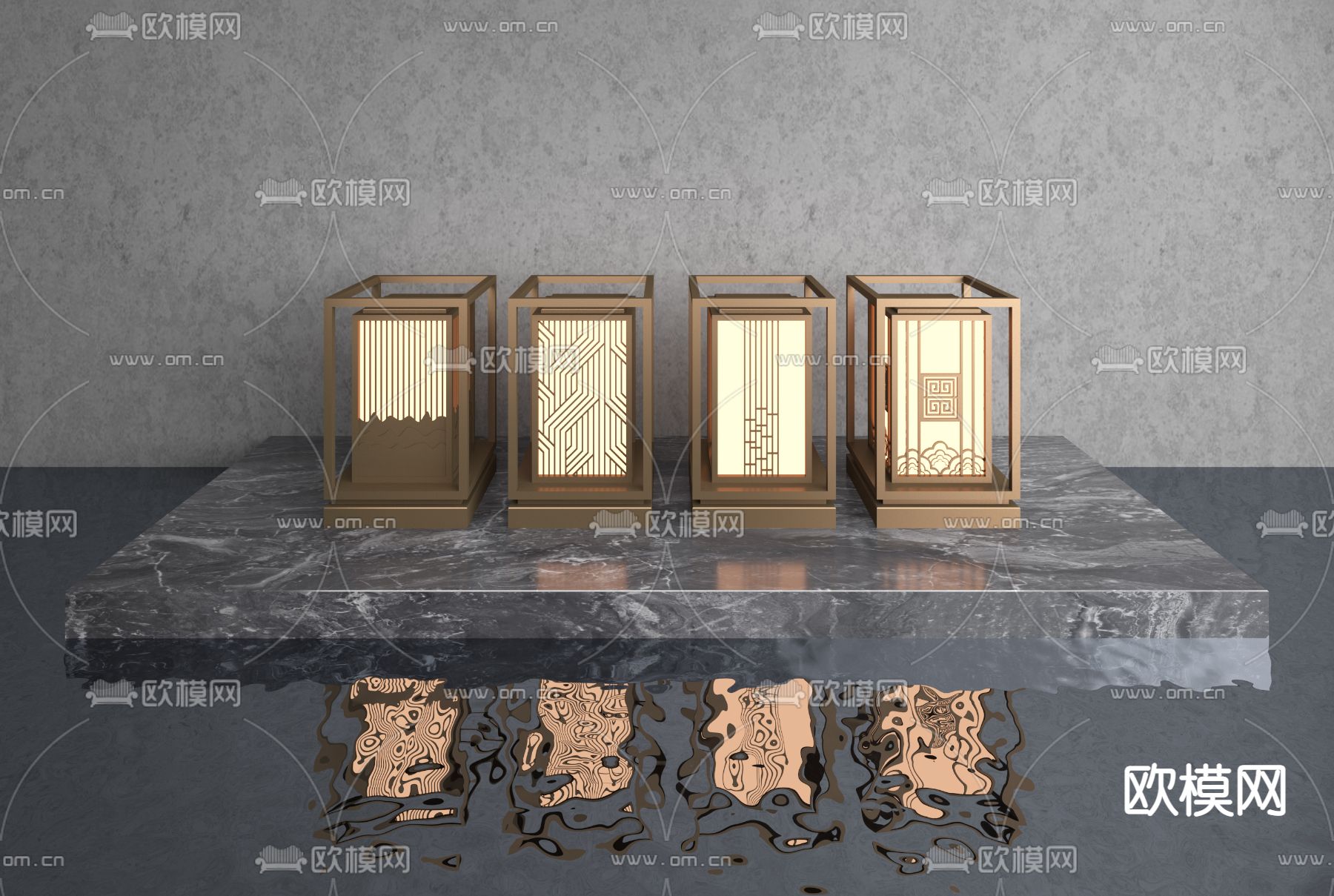 户外灯 景观灯 草坪灯3d模型下载