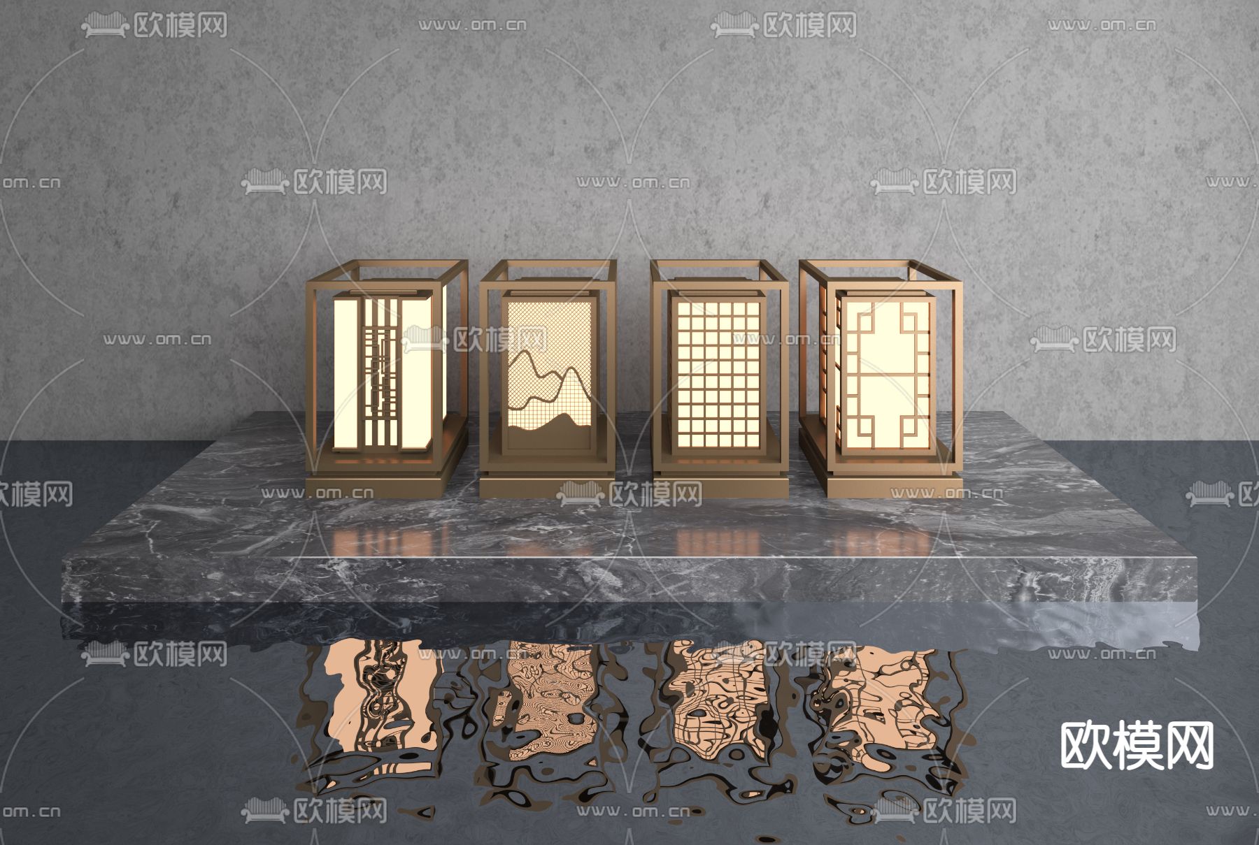 户外灯 景观灯 草坪灯3d模型下载