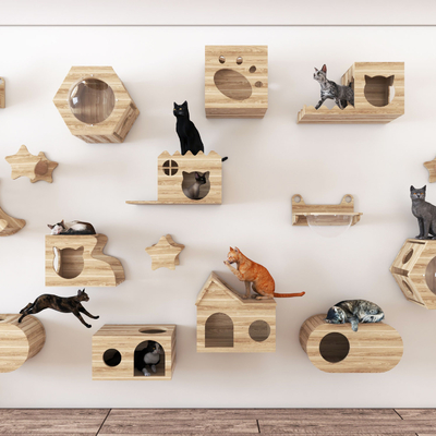  猫窝 猫爬架su模型 