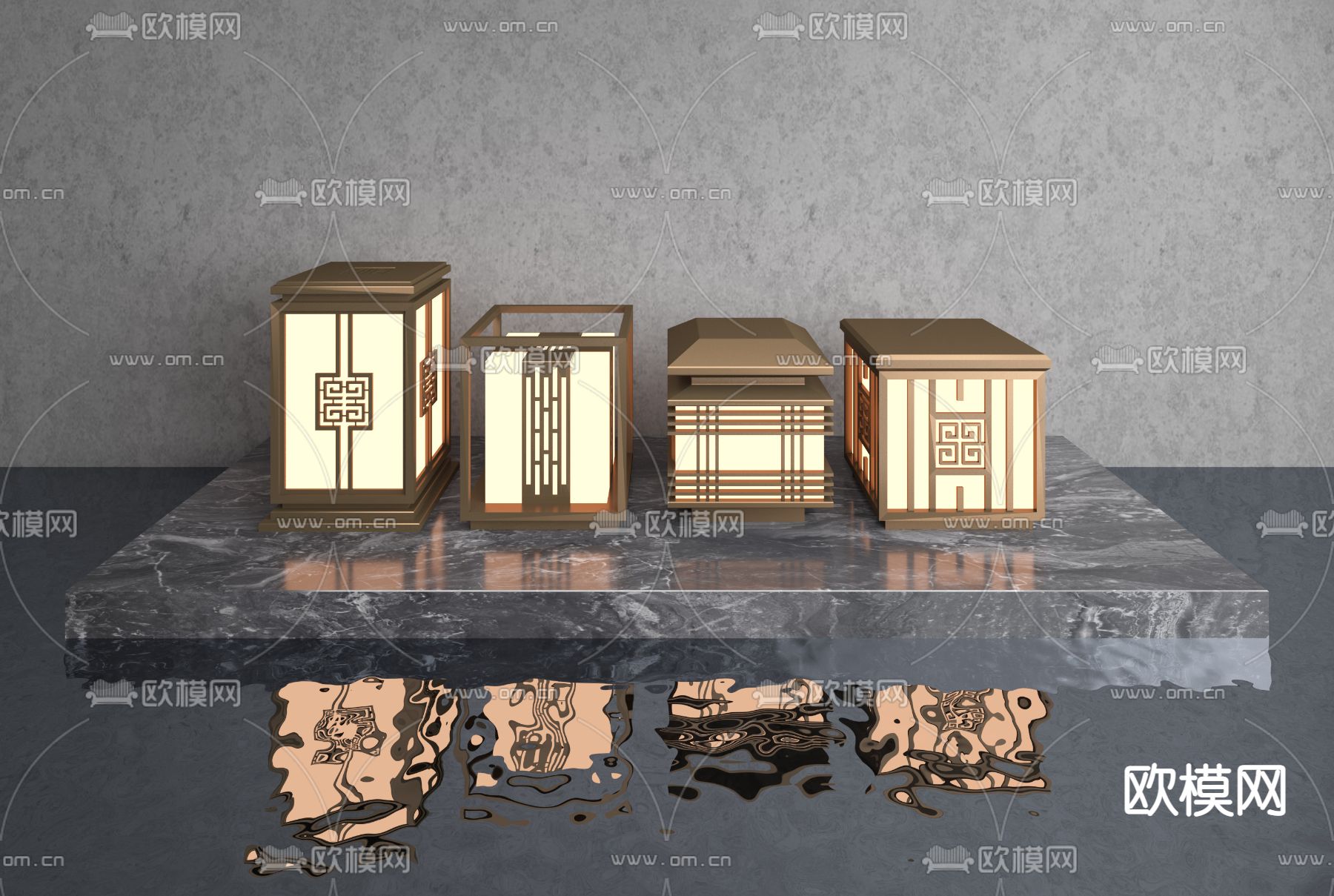 户外灯 景观灯 草坪灯 庭院灯3d模型下载