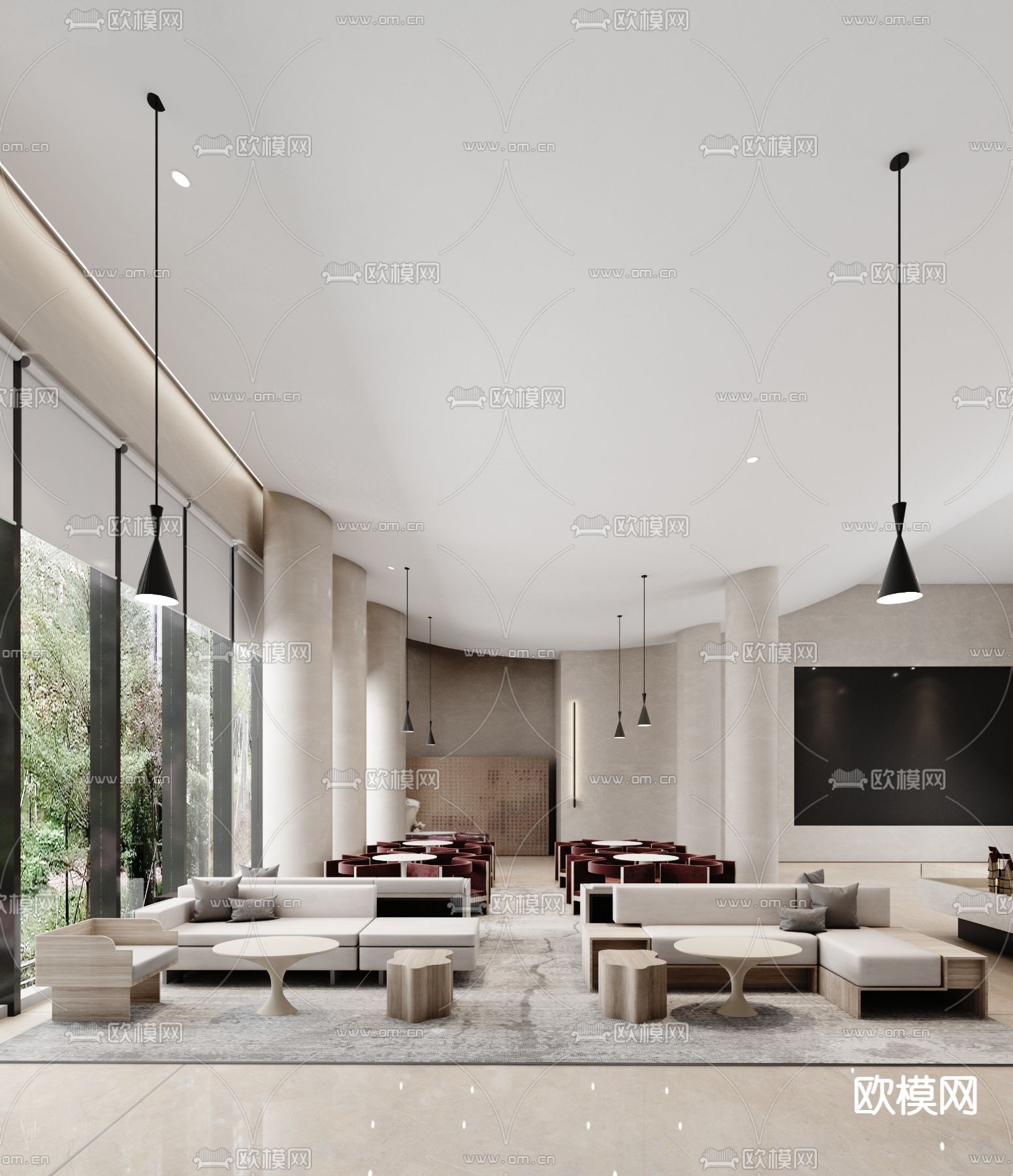 INNEST意巢设计 现代售楼处su模型下载