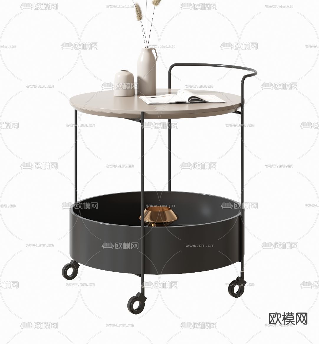 北欧边几 角几 圆几3d模型
