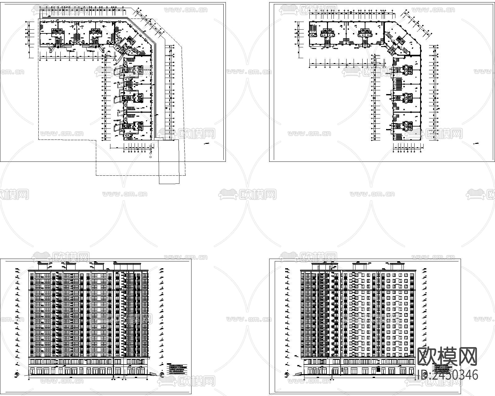 住宅楼CAD施工图下载