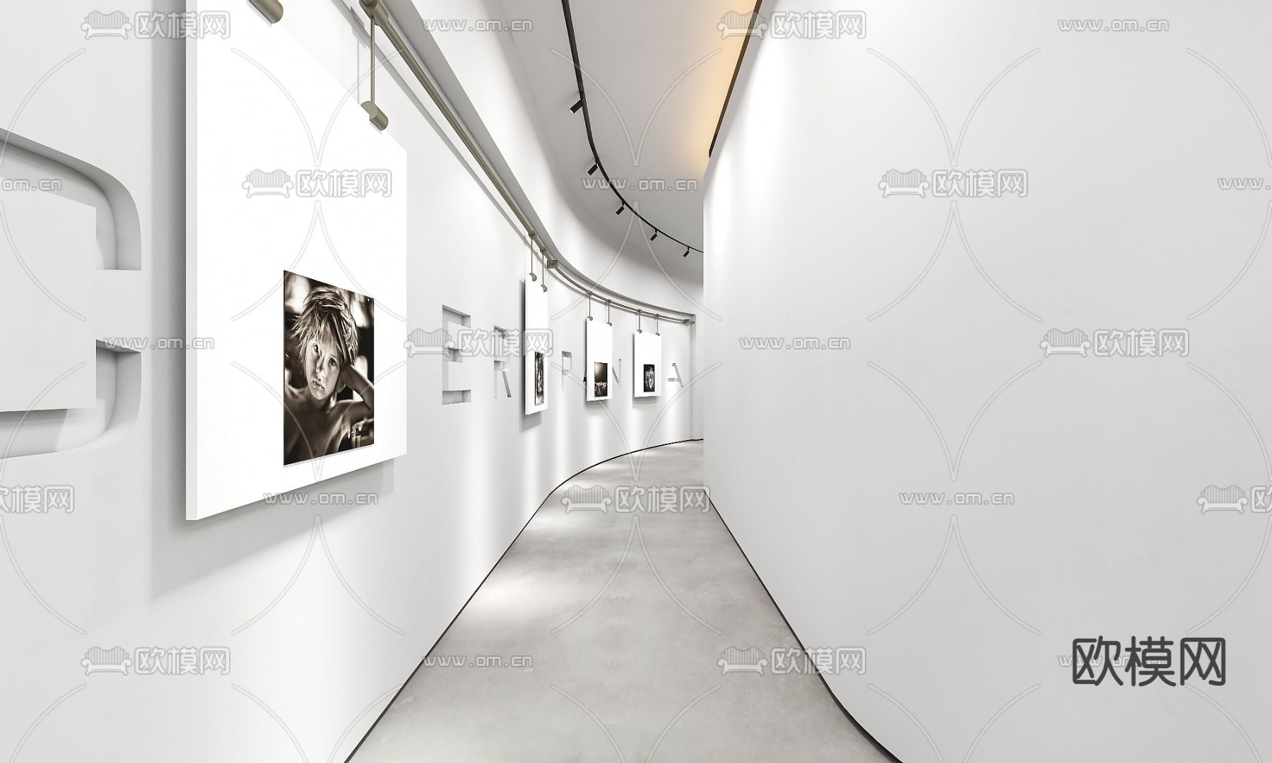 现代摄影工作室3d模型下载（渲染图4）