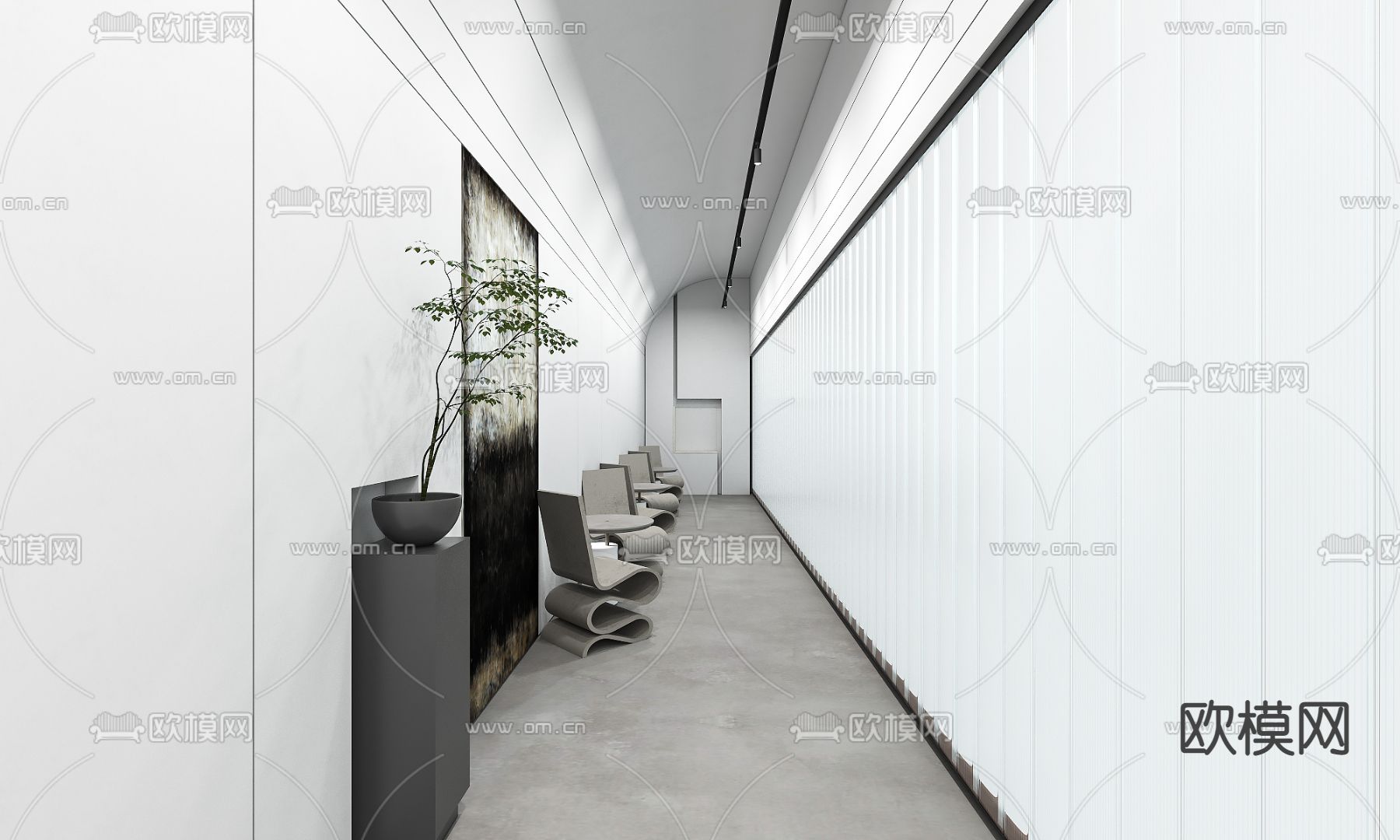 现代摄影工作室3d模型下载（渲染图5）