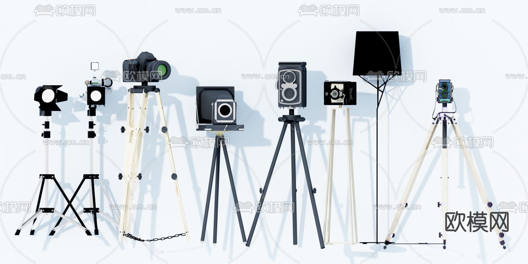 照相机 复古相机3d模型下载