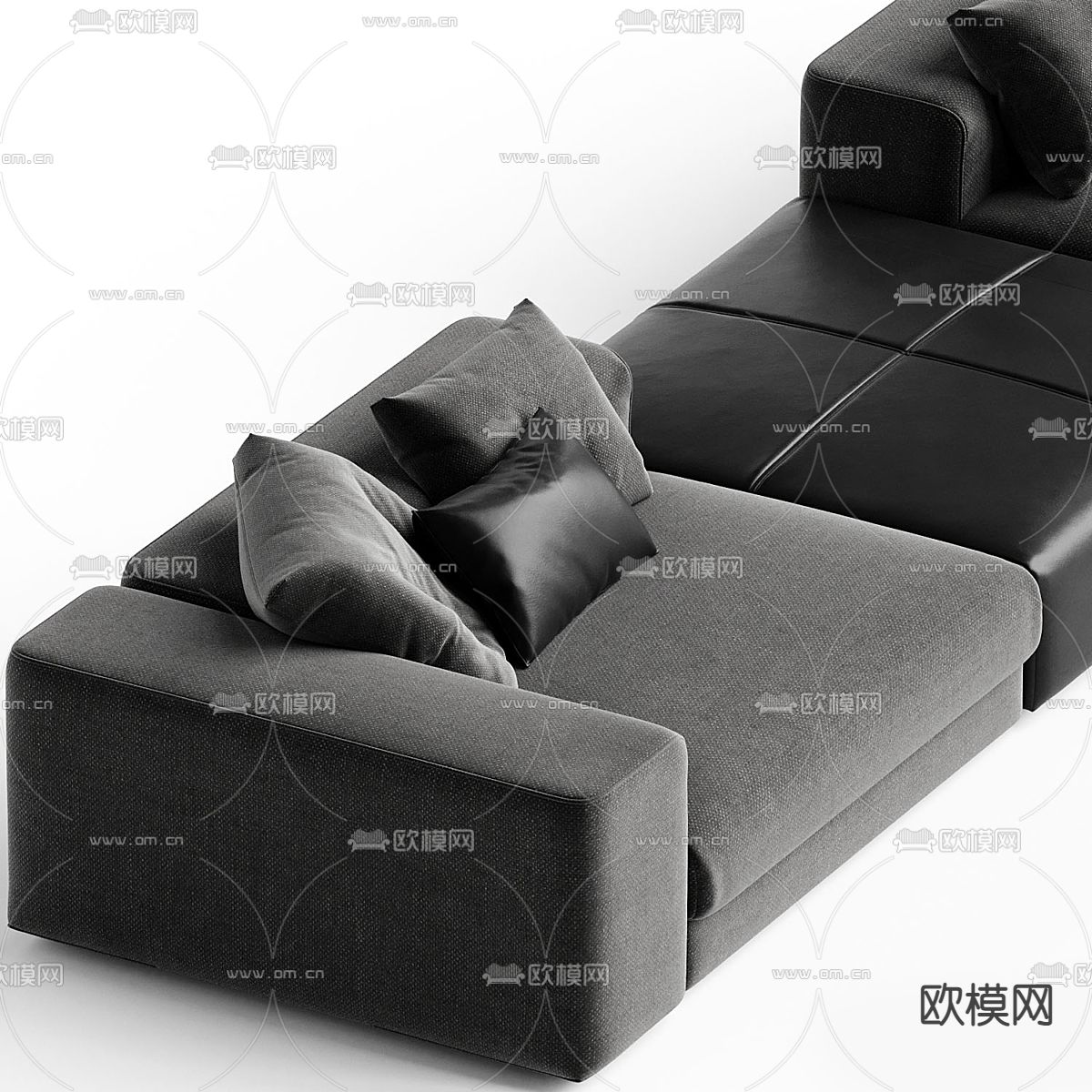 Camerich 软体沙发 模块沙发3d模型
