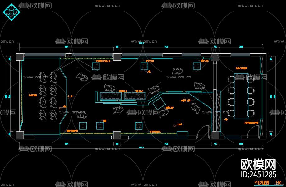 党政展厅CAD施工图下载（渲染图10）
