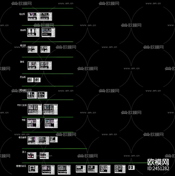 小清新臥室CAD施工圖下載(渲染圖6)