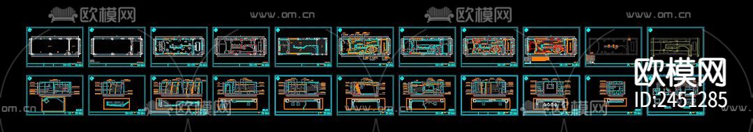 党政展厅CAD施工图下载（渲染图7）
