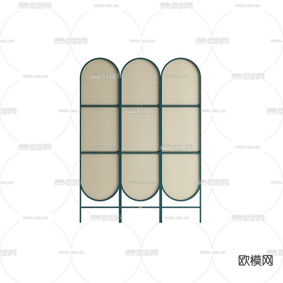北欧极简创意屏风免费3d模型下载
