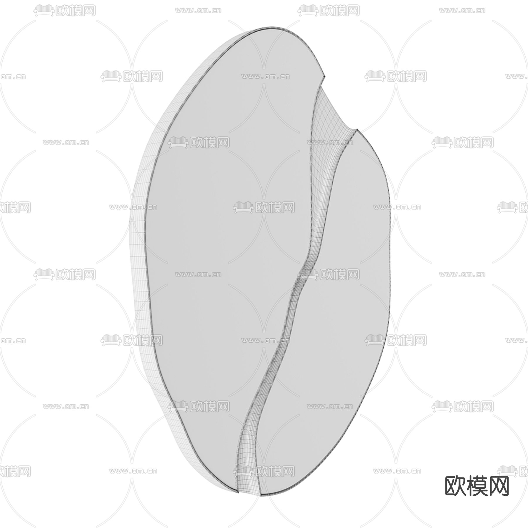 轻奢异形镜子 装饰镜3d模型下载（渲染图3）