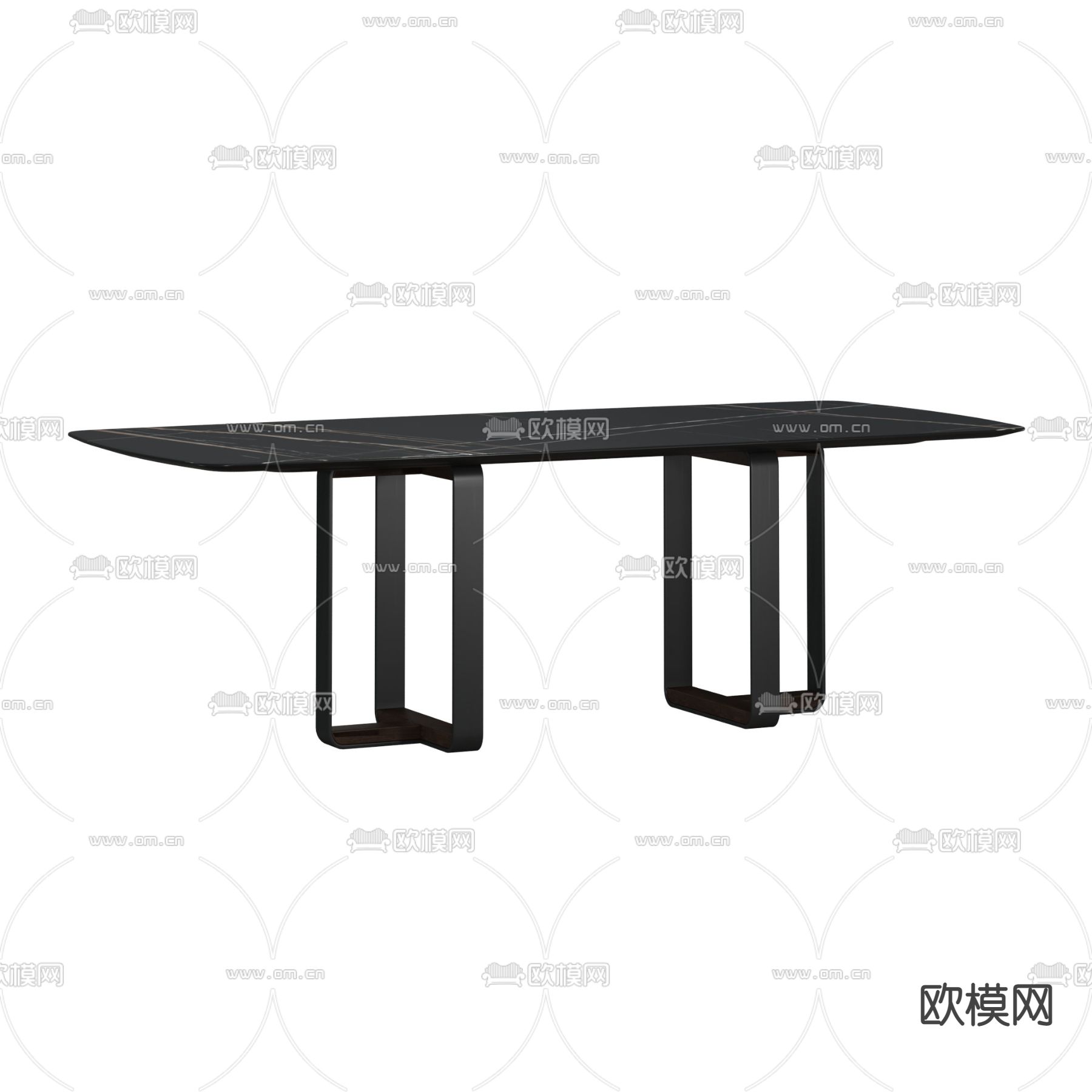 现代极简创意餐桌免费3d模型下载