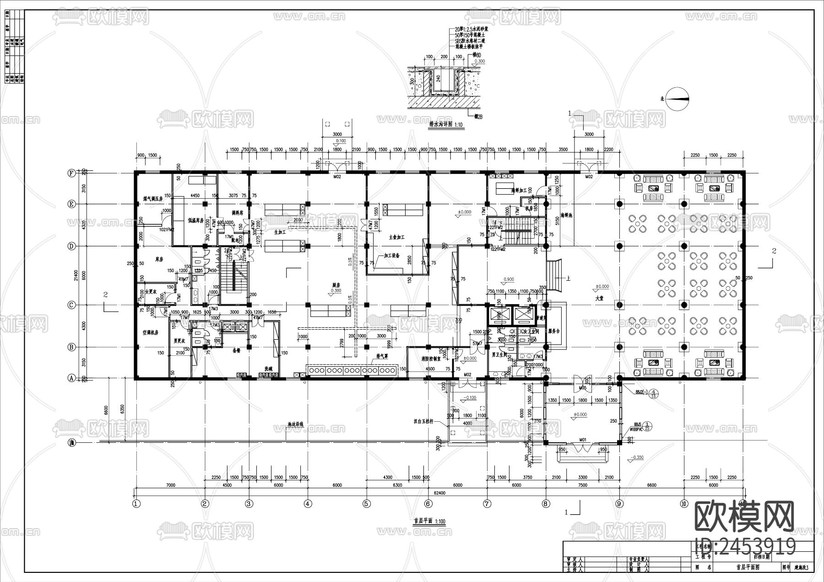 船舫(旱船)水上餐廳建筑CAD施工圖下載(渲染圖4)