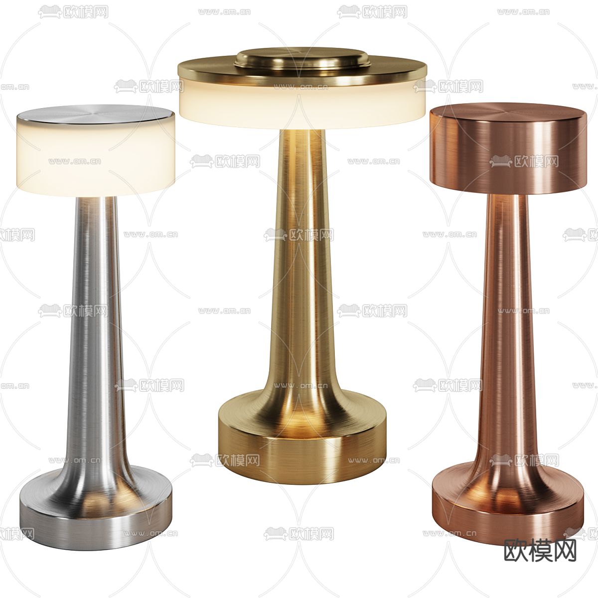 轻奢台灯3d模型下载