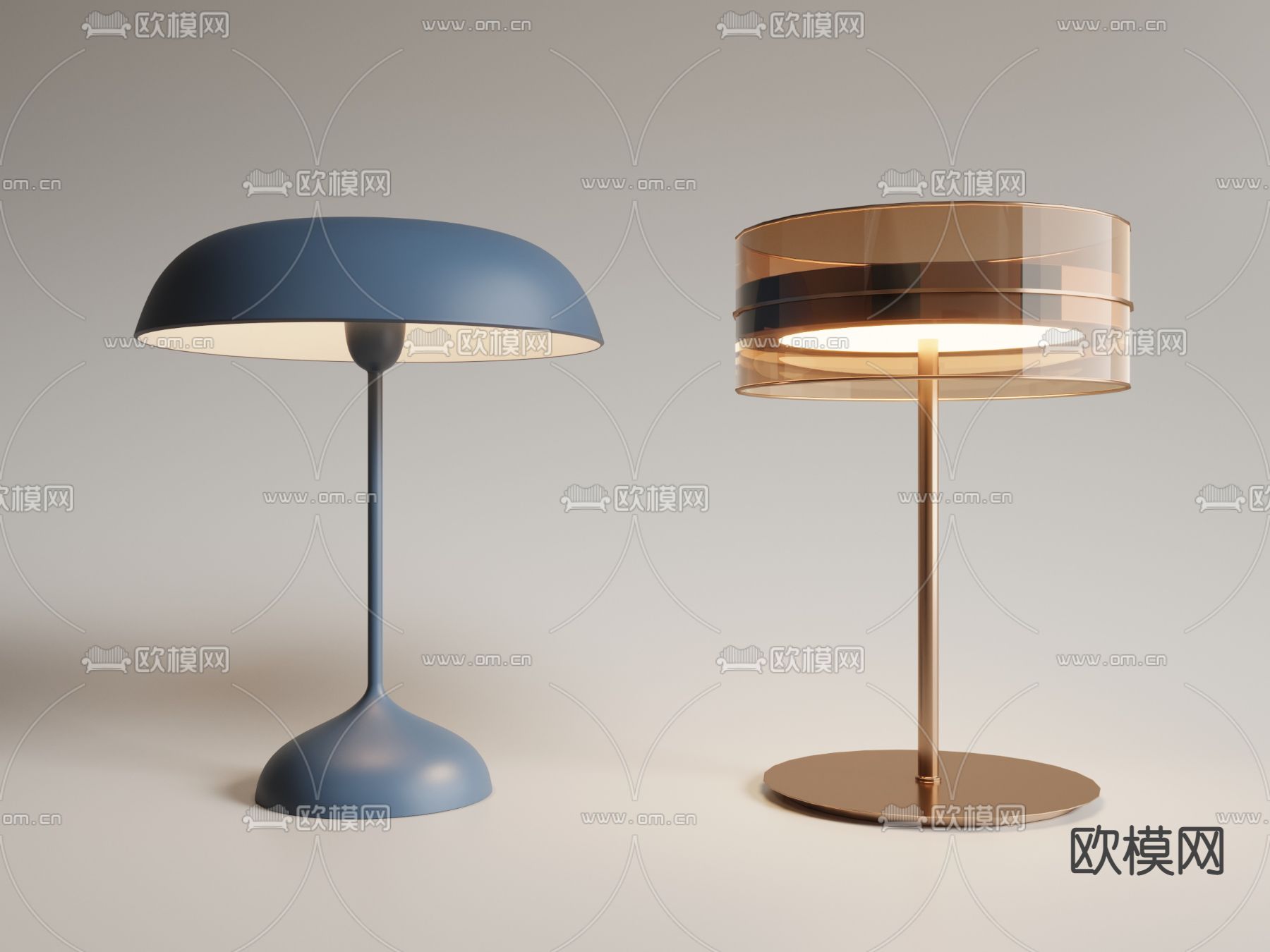 现代台灯3d模型下载_ID12278701_3dmax免费模型-欧模网