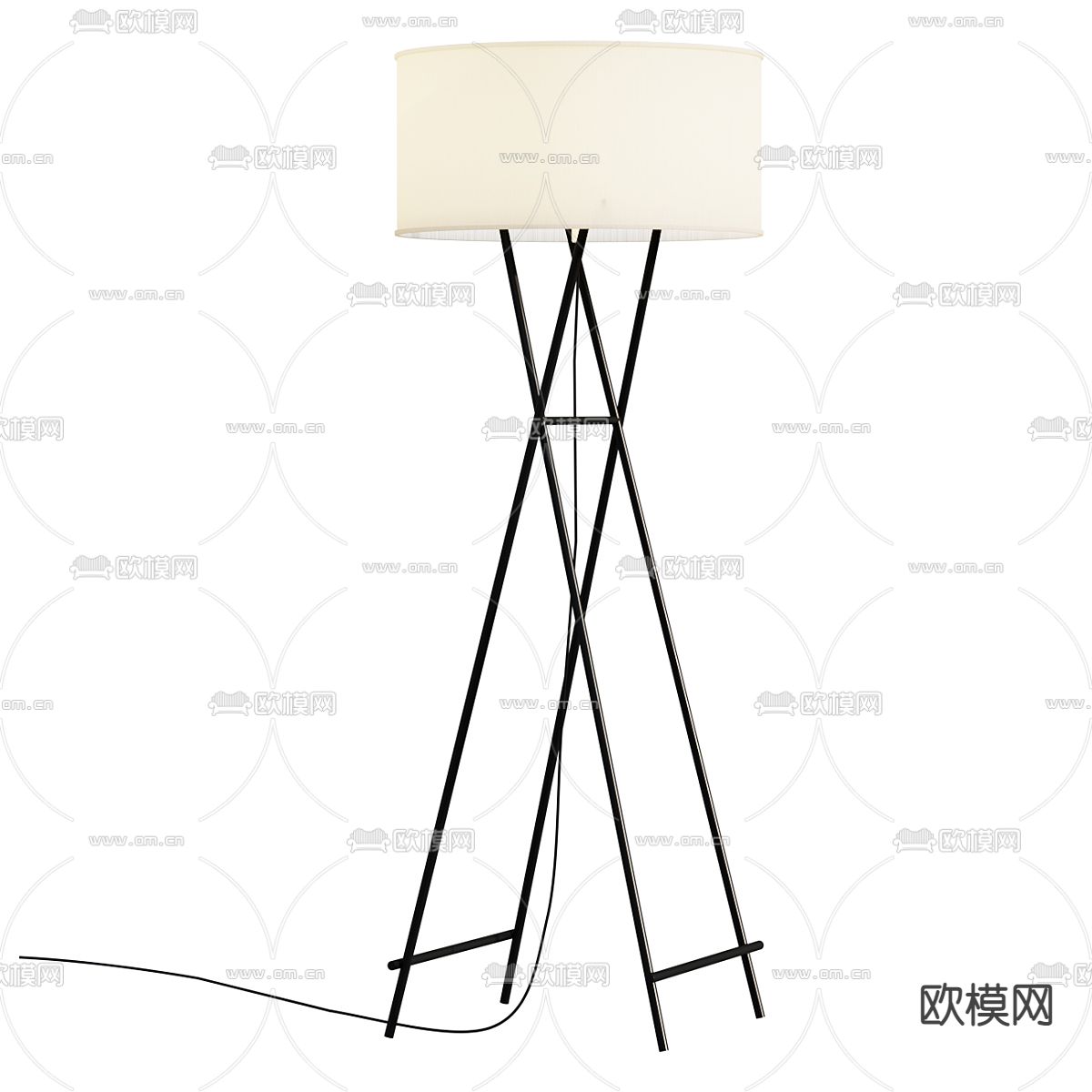 现代落地灯3d模型下载