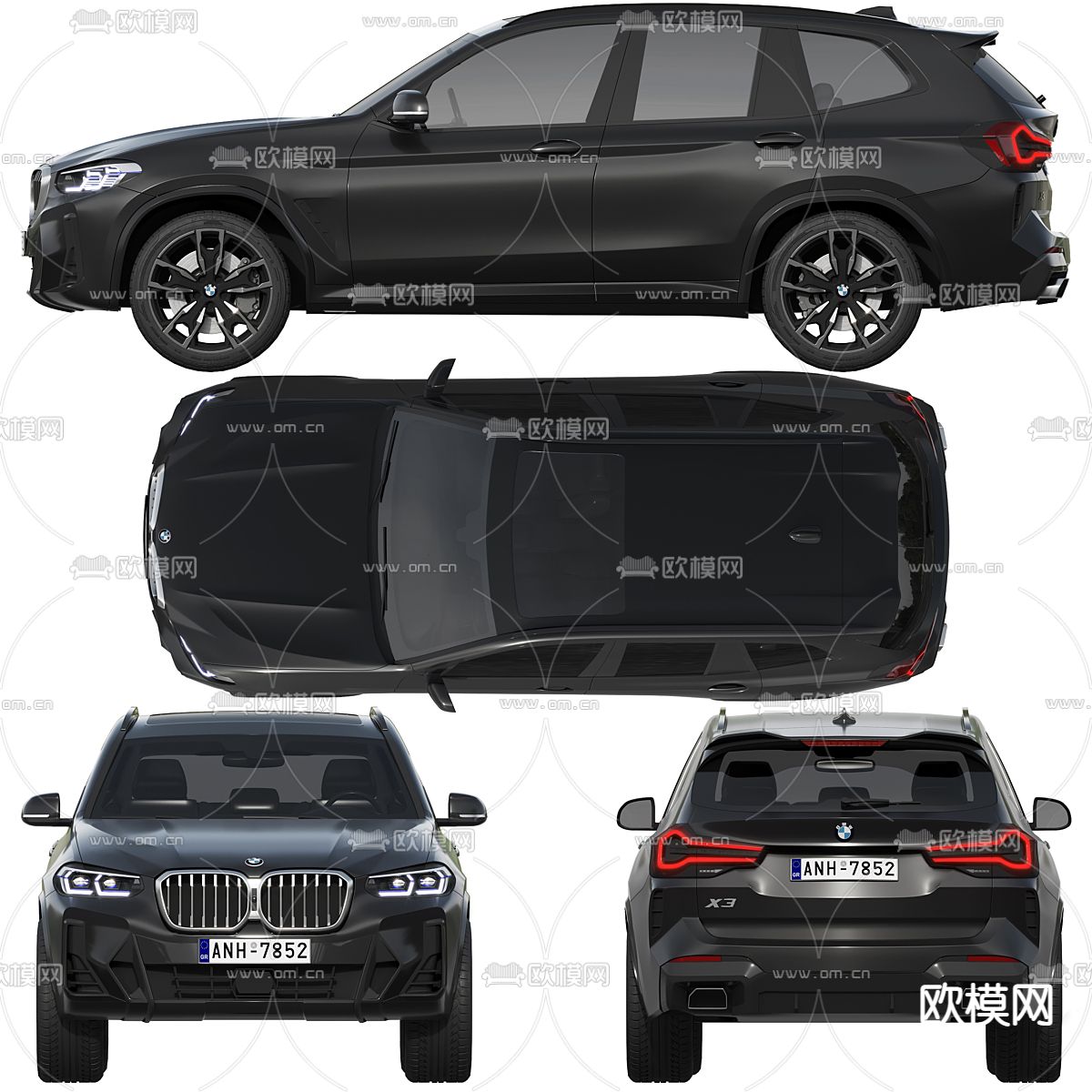 宝马SUV汽车 X5越野车3d模型